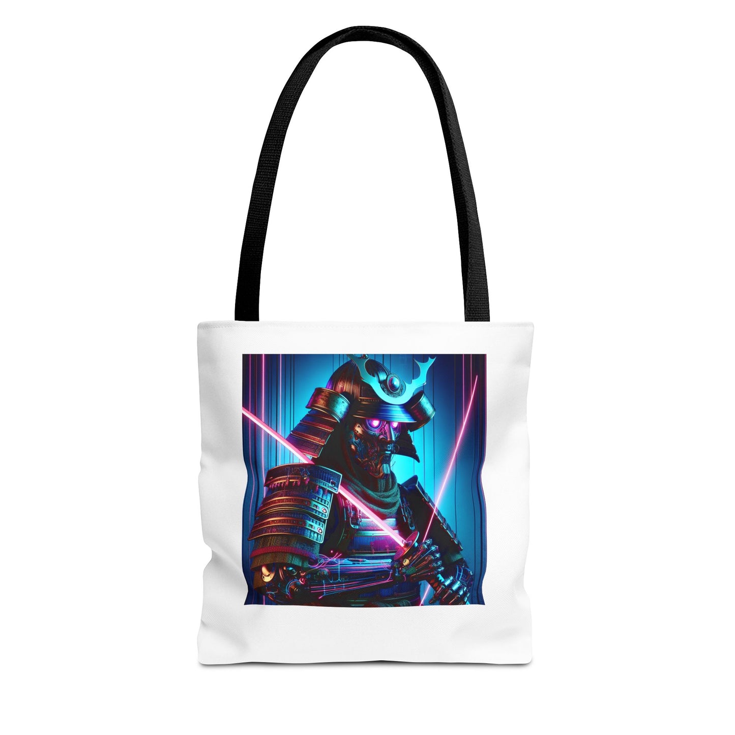 Neon Samurai Tote Bag - Stylish & Functional Carry-All for Gamers
