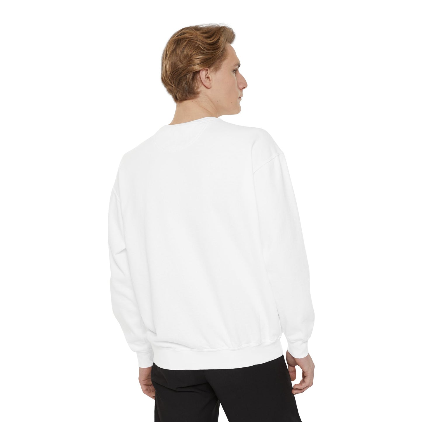 Pink Minimalist Garment-Dyed Unisex Sweatshirt