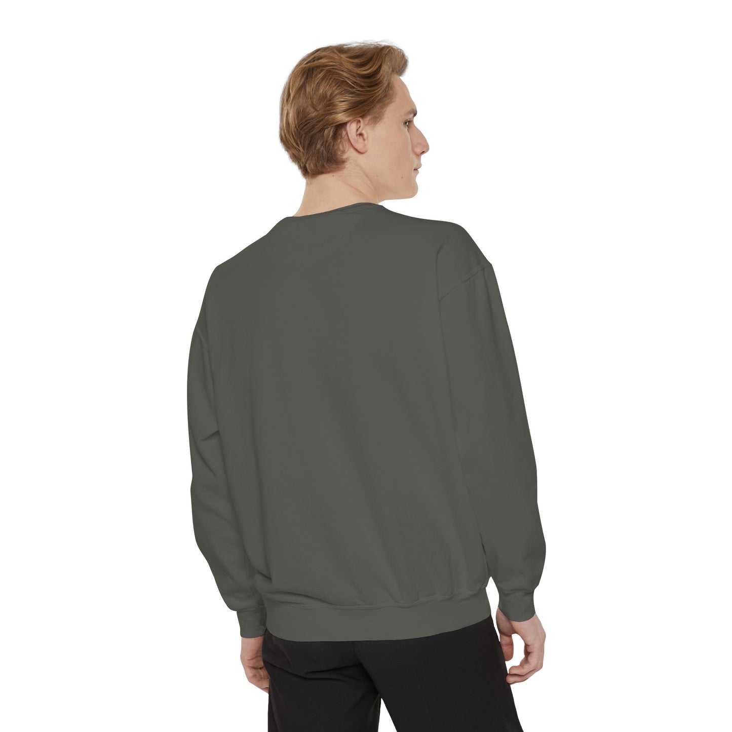 Pink Minimalist Garment-Dyed Unisex Sweatshirt