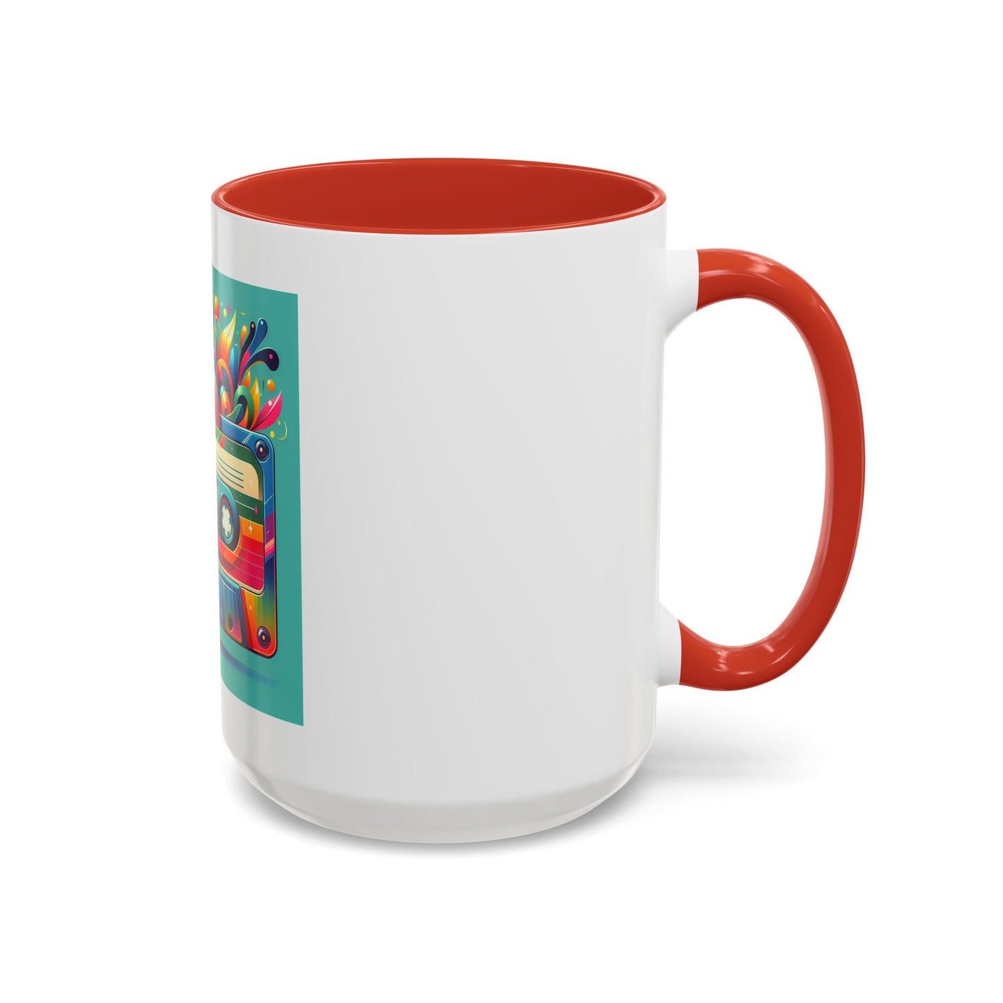 Retro Vibrant Coffee Mug - 11oz & 15oz - Perfect Gift for Music Lovers & Nostalgia Fans