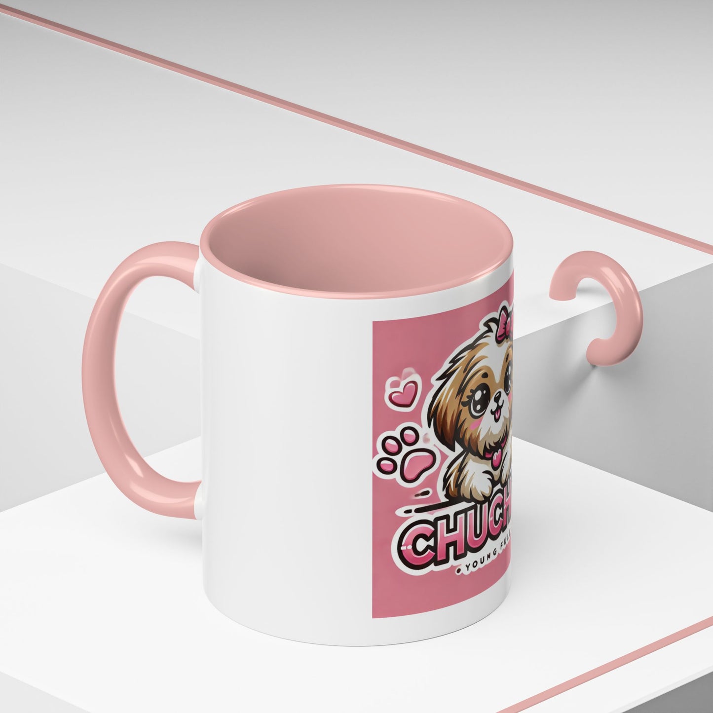 Cute Shih Tzu Dog Lover Accent Coffee Mug - CHUCHAY Design
