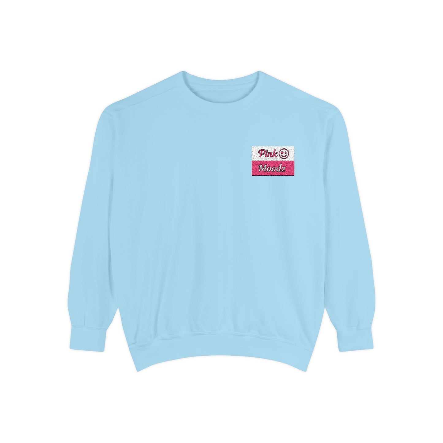 Pink Minimalist Garment-Dyed Unisex Sweatshirt