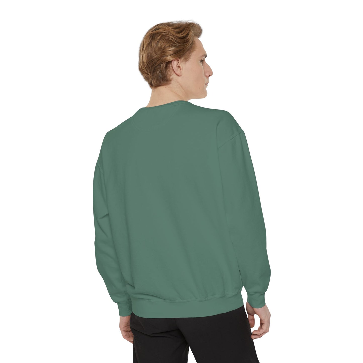 Pink Minimalist Garment-Dyed Unisex Sweatshirt