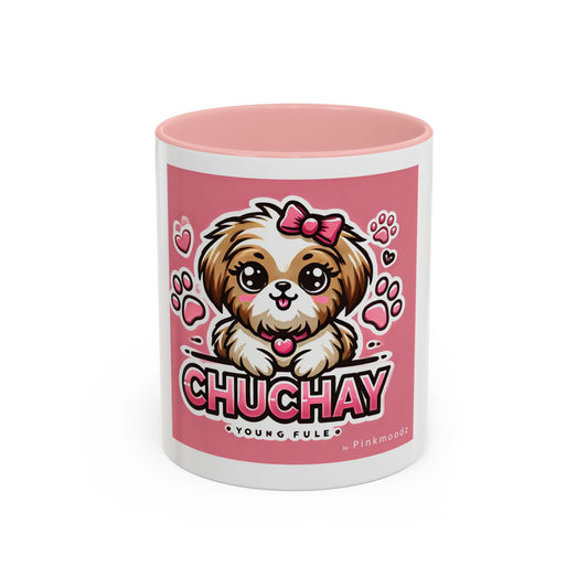 Cute Shih Tzu Dog Lover Accent Coffee Mug - CHUCHAY Design
