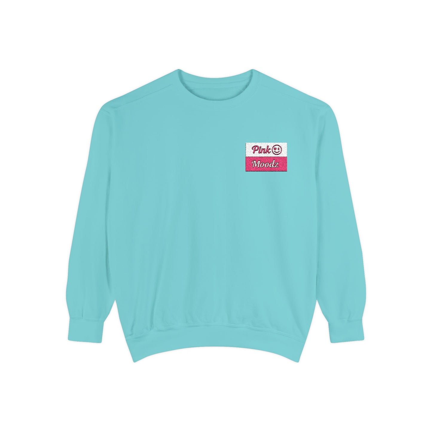 Pink Minimalist Garment-Dyed Unisex Sweatshirt