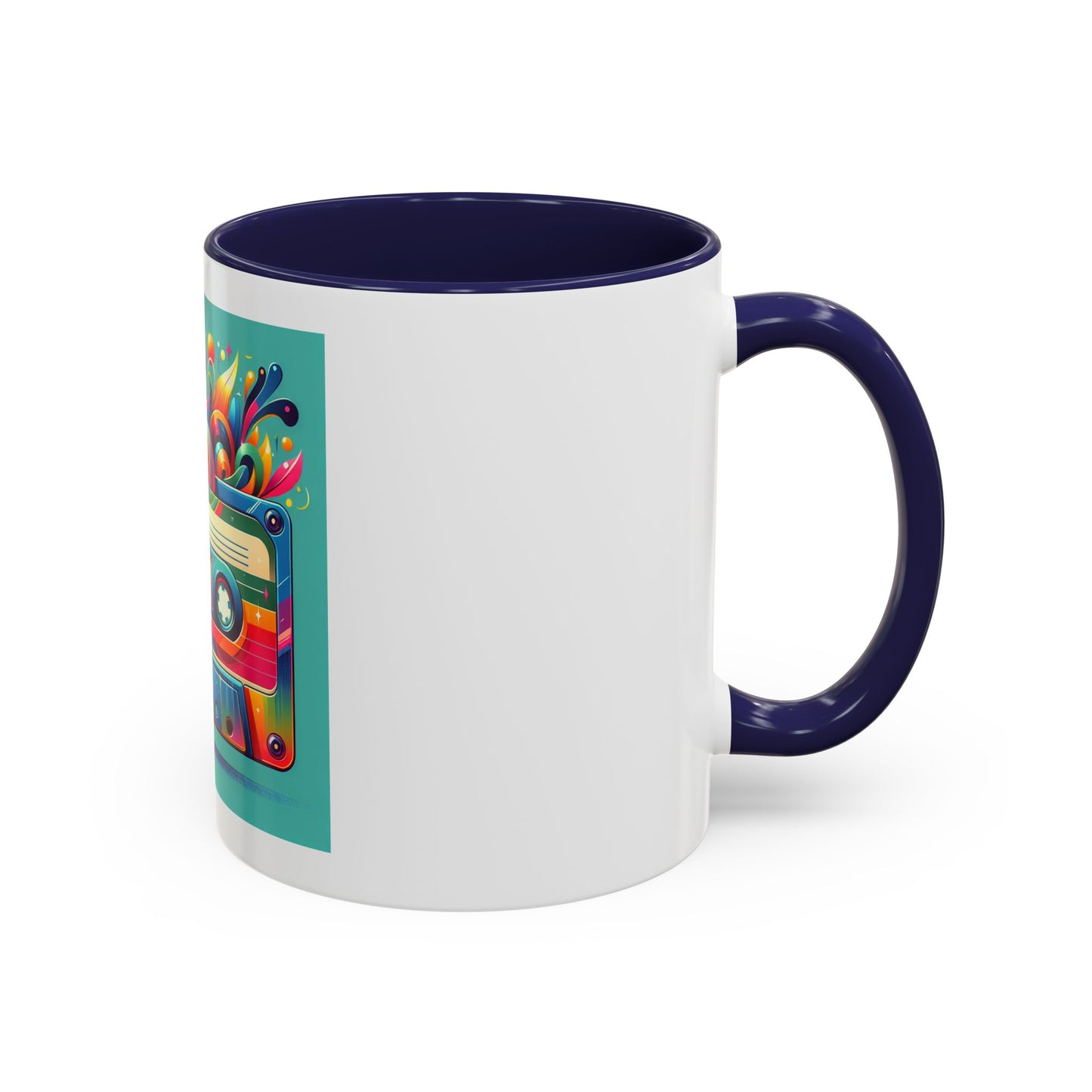 Retro Vibrant Coffee Mug - 11oz & 15oz - Perfect Gift for Music Lovers & Nostalgia Fans