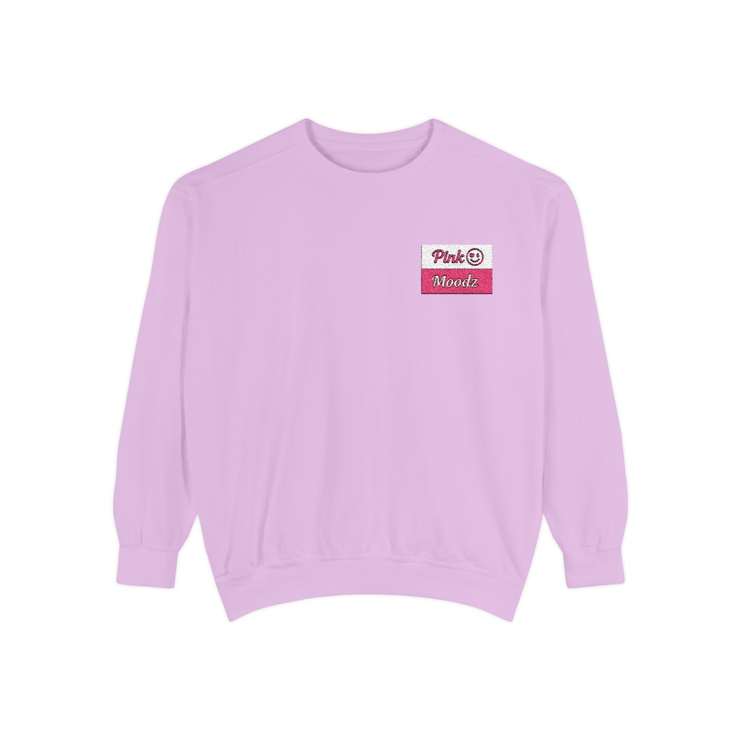 Pink Minimalist Garment-Dyed Unisex Sweatshirt