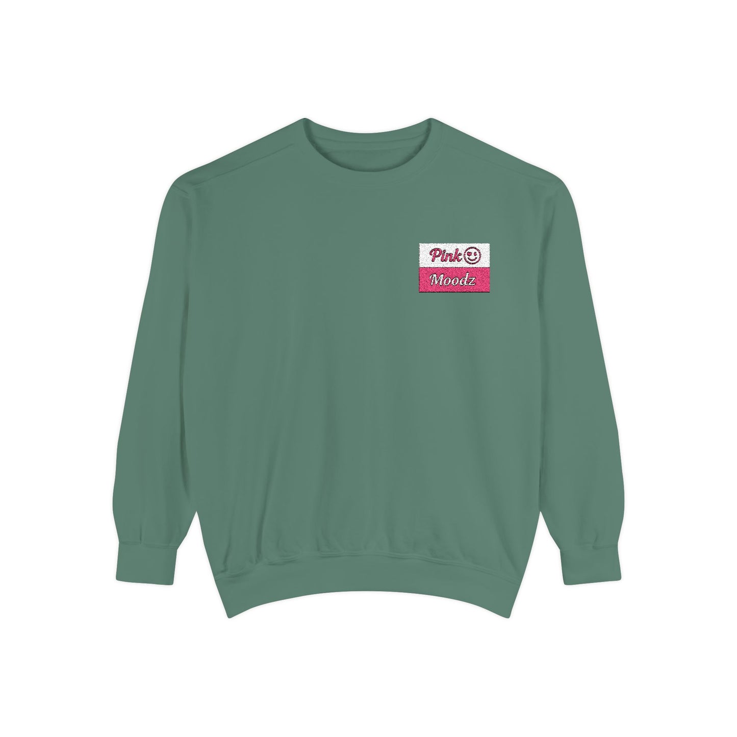 Pink Minimalist Garment-Dyed Unisex Sweatshirt