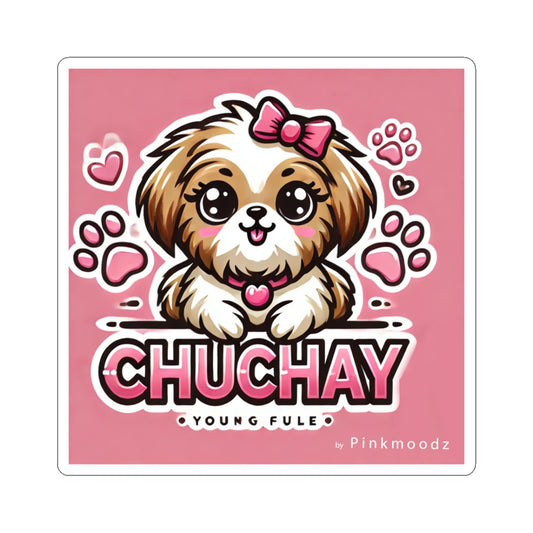 Cute Dog Kiss-Cut Stickers | Chuchay Young Fule | Perfect for Dog Lovers