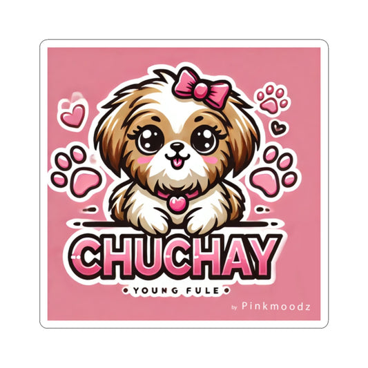 Cute Dog Kiss-Cut Stickers | Chuchay Young Fule | Perfect for Dog Lovers