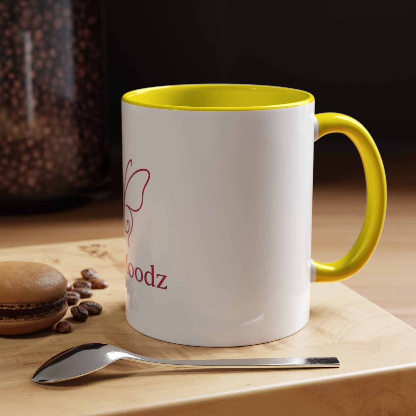 PinkMoodz Butterfly Accent Coffee Mug – Perfect Gift for Coffee Lovers and Nature Enthusiasts