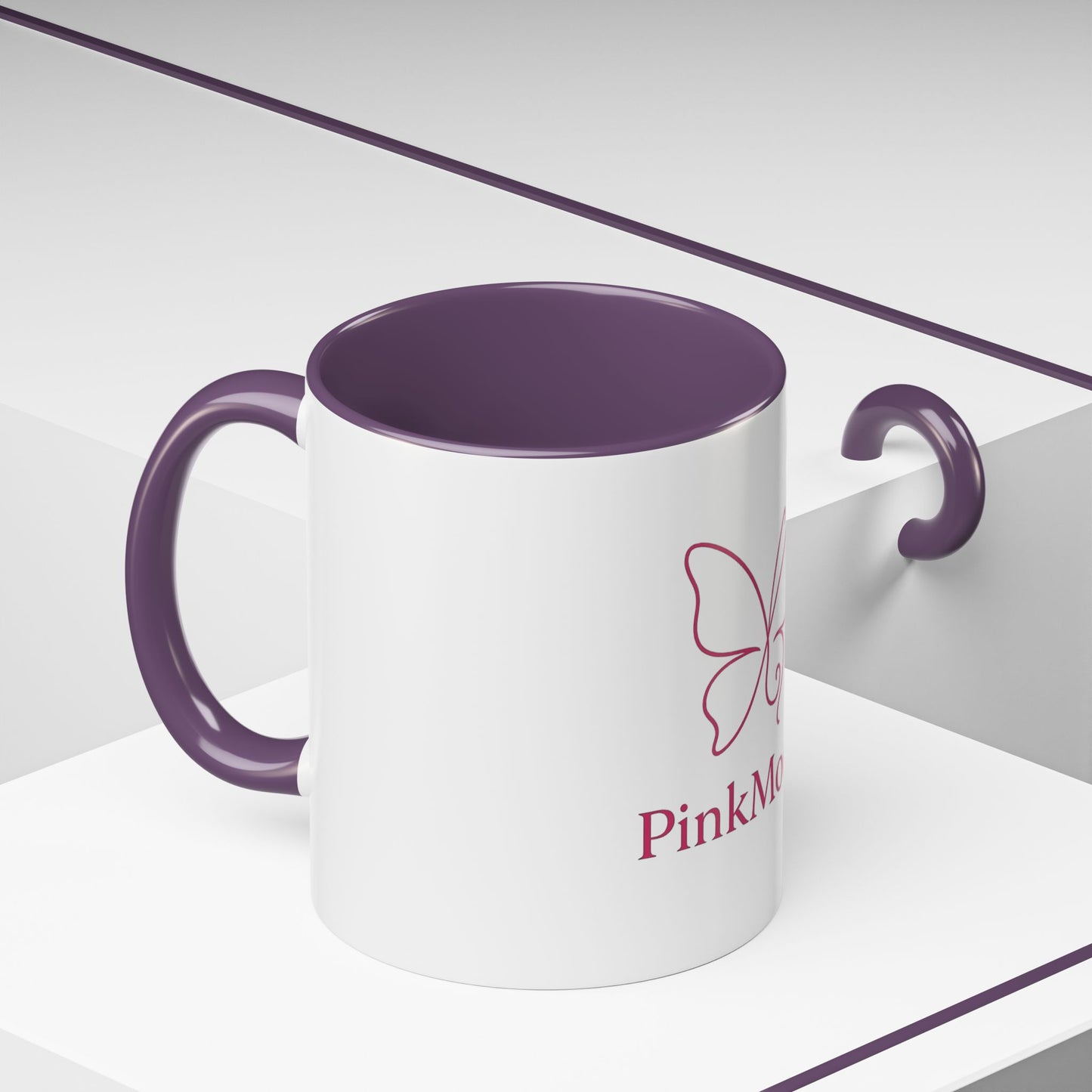PinkMoodz Butterfly Accent Coffee Mug – Perfect Gift for Coffee Lovers and Nature Enthusiasts