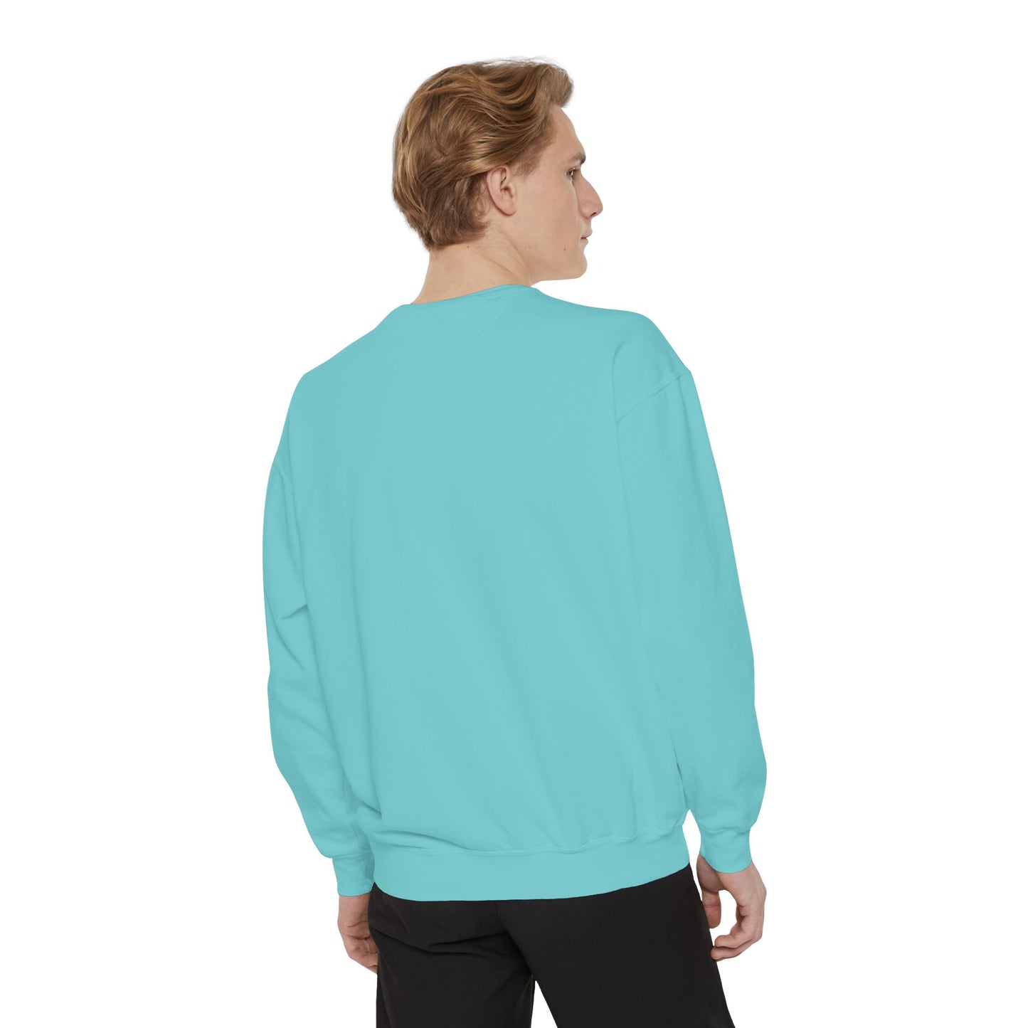 Pink Minimalist Garment-Dyed Unisex Sweatshirt