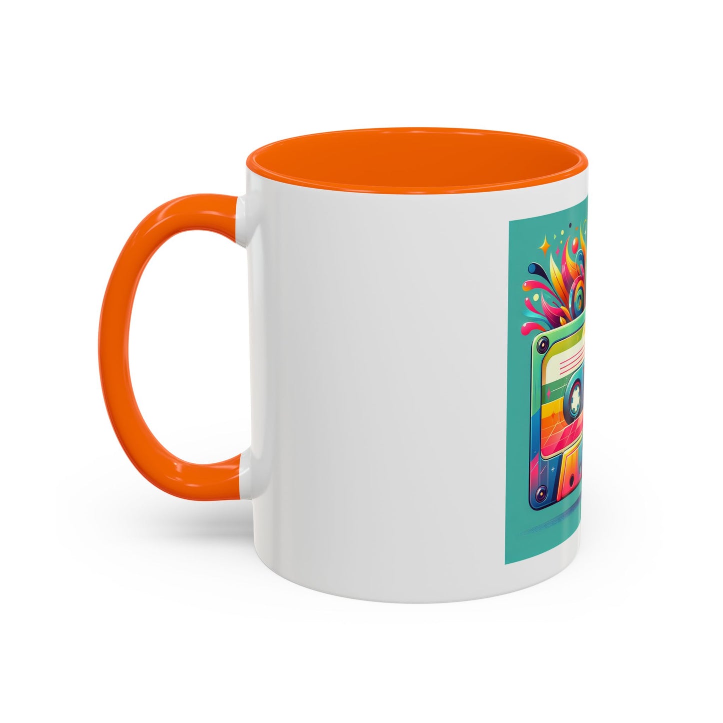 Retro Vibrant Coffee Mug - 11oz & 15oz - Perfect Gift for Music Lovers & Nostalgia Fans