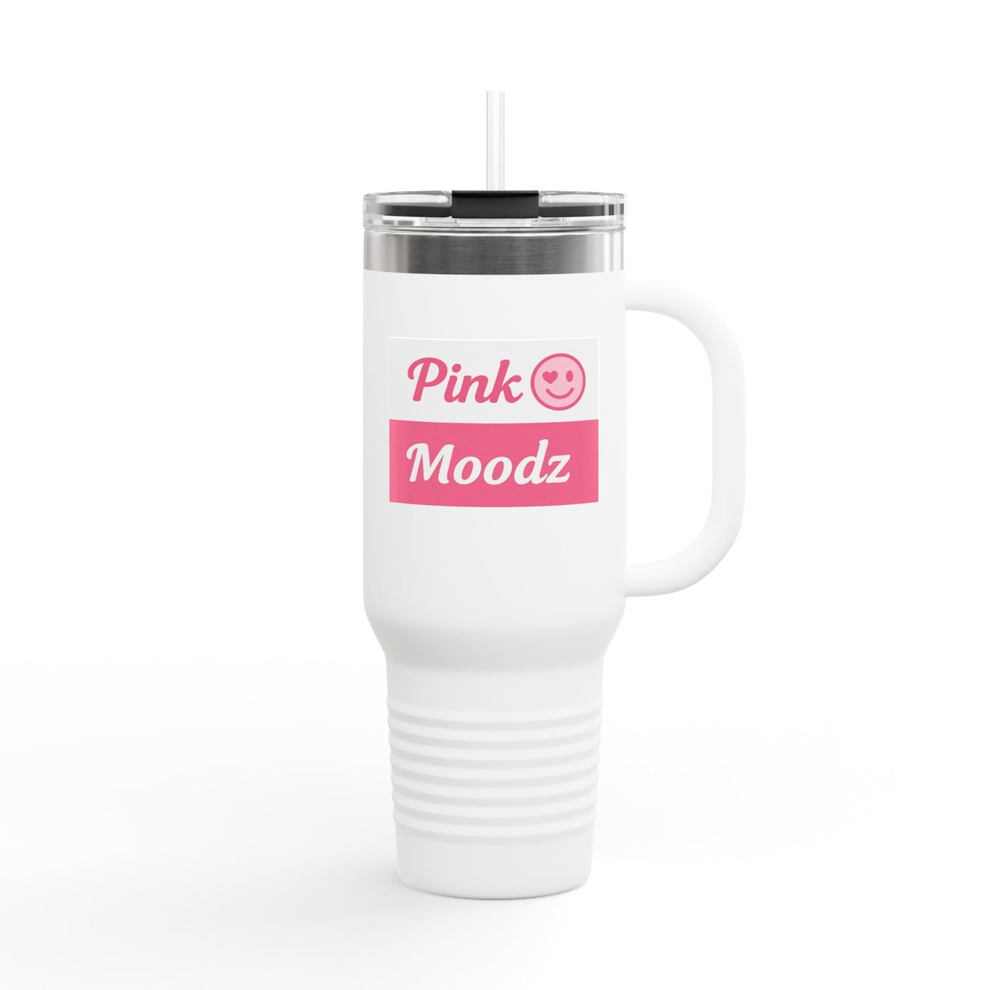 Pink Moodz Insulated Travel Mug - 40oz | Perfect for On-The-Go Coffee Lovers
