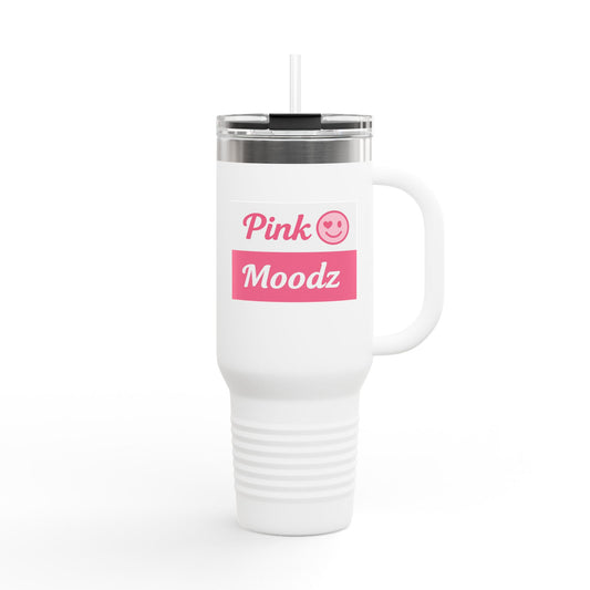 Pink Moodz Insulated Travel Mug - 40oz | Perfect for On-The-Go Coffee Lovers