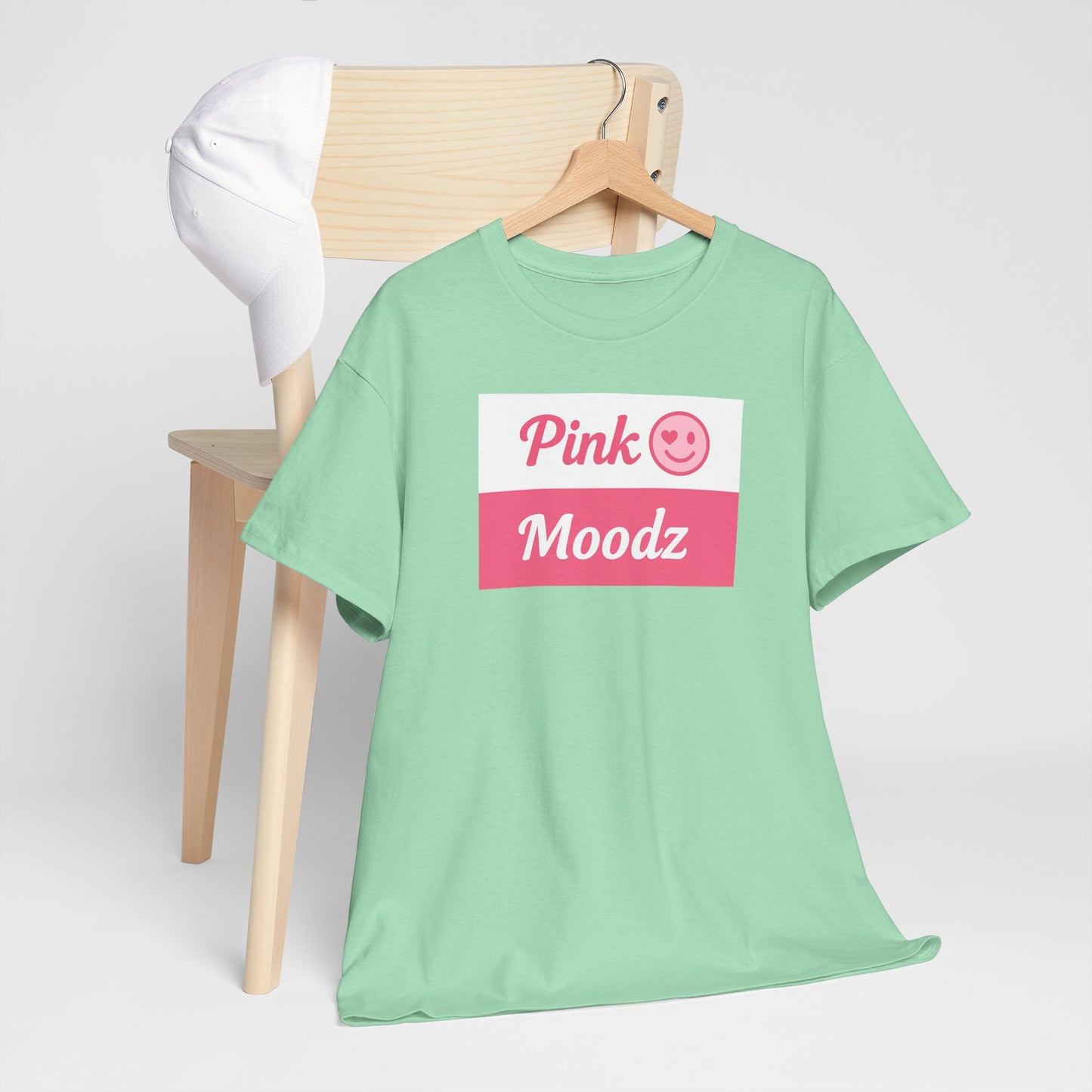 Pink Moodz Unisex Heavy Cotton Tee – Casual and Fun Vibe