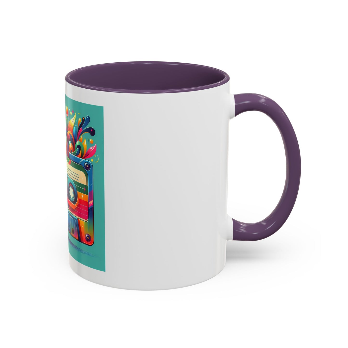 Retro Vibrant Coffee Mug - 11oz & 15oz - Perfect Gift for Music Lovers & Nostalgia Fans
