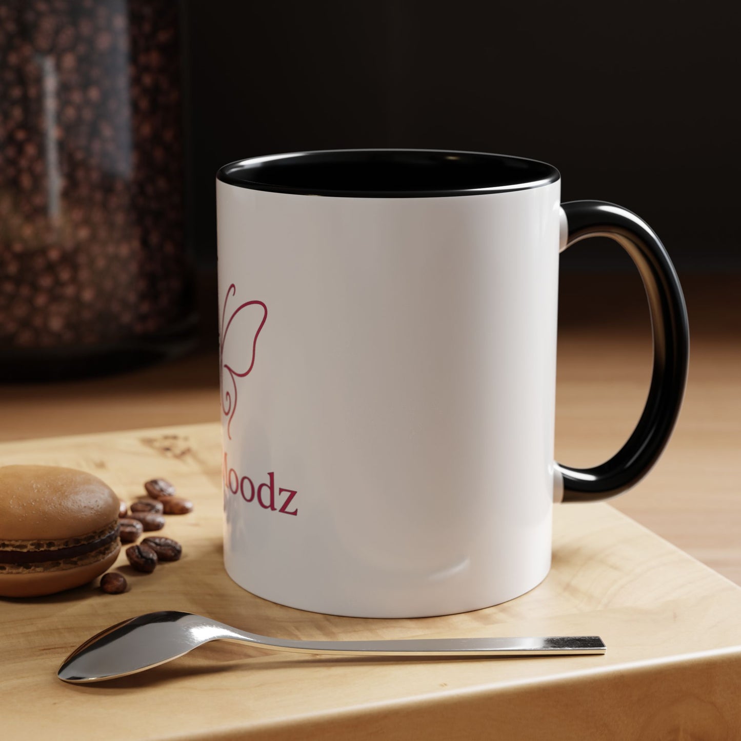 PinkMoodz Butterfly Accent Coffee Mug – Perfect Gift for Coffee Lovers and Nature Enthusiasts
