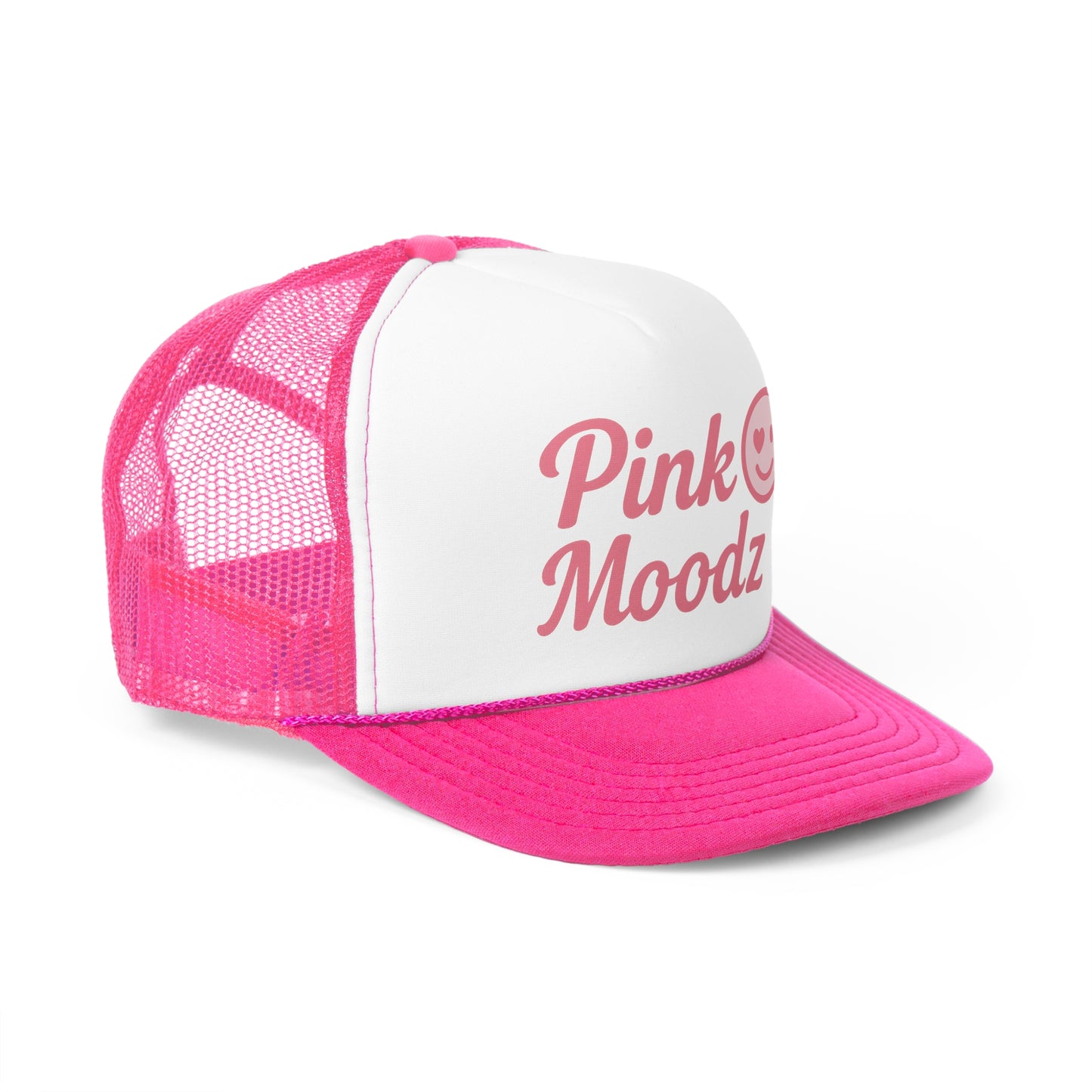 Pink Moodz Trucker Cap - Bright & Playful Snapback Hat for Fun Vibes