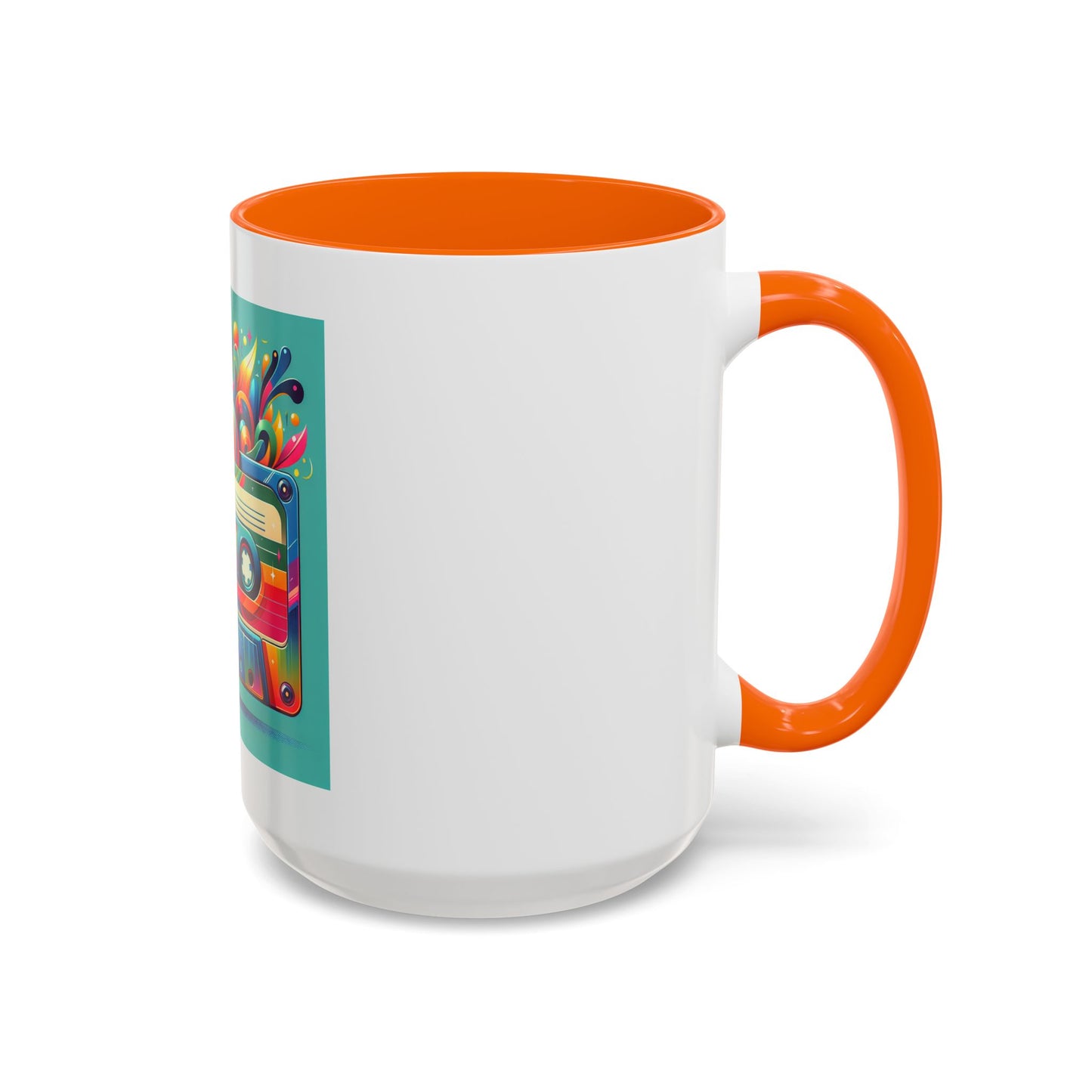 Retro Vibrant Coffee Mug - 11oz & 15oz - Perfect Gift for Music Lovers & Nostalgia Fans