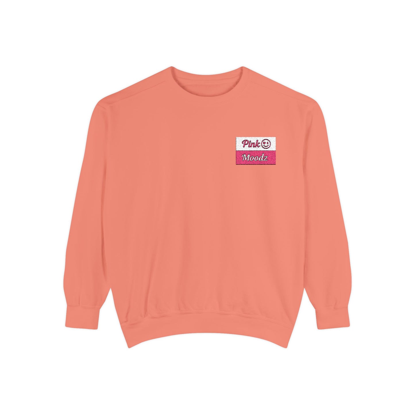 Pink Minimalist Garment-Dyed Unisex Sweatshirt