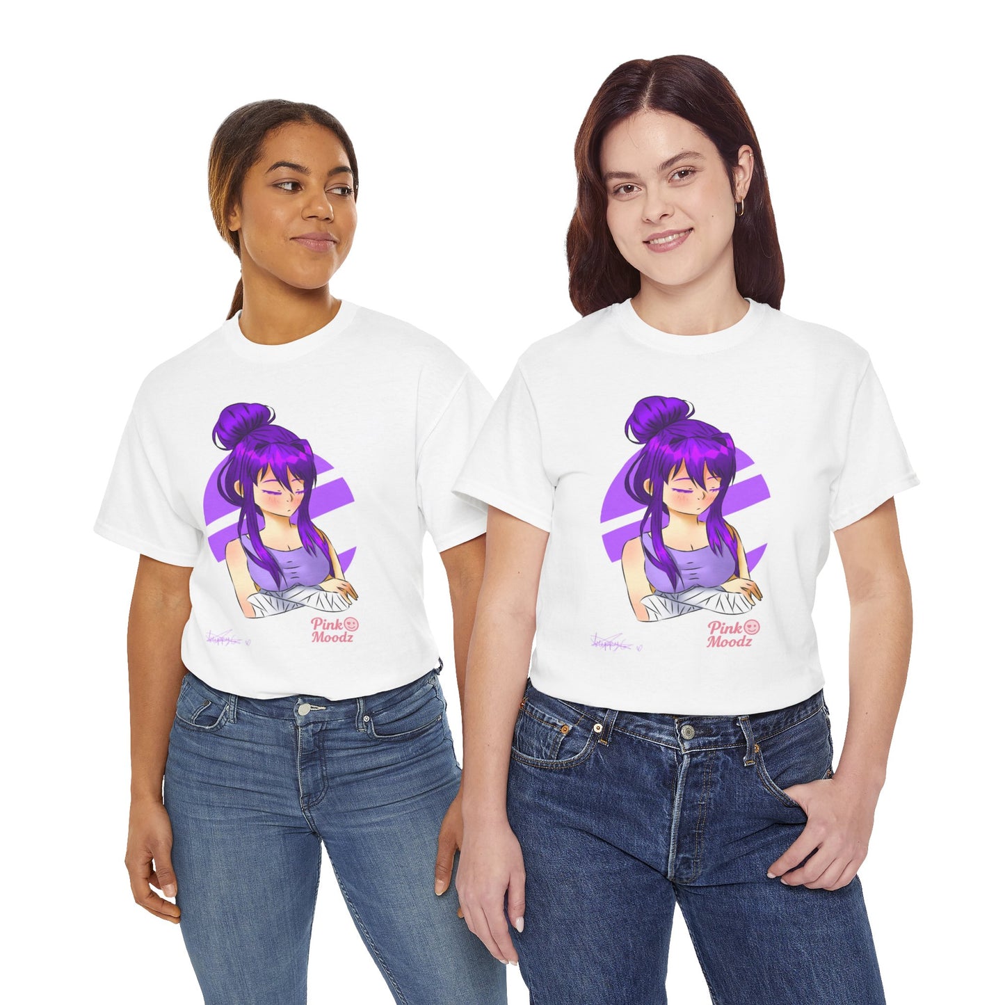 Pink Moodz Unisex Heavy Cotton Tee - Soft, Stylish & Perfect for Everyday Wear