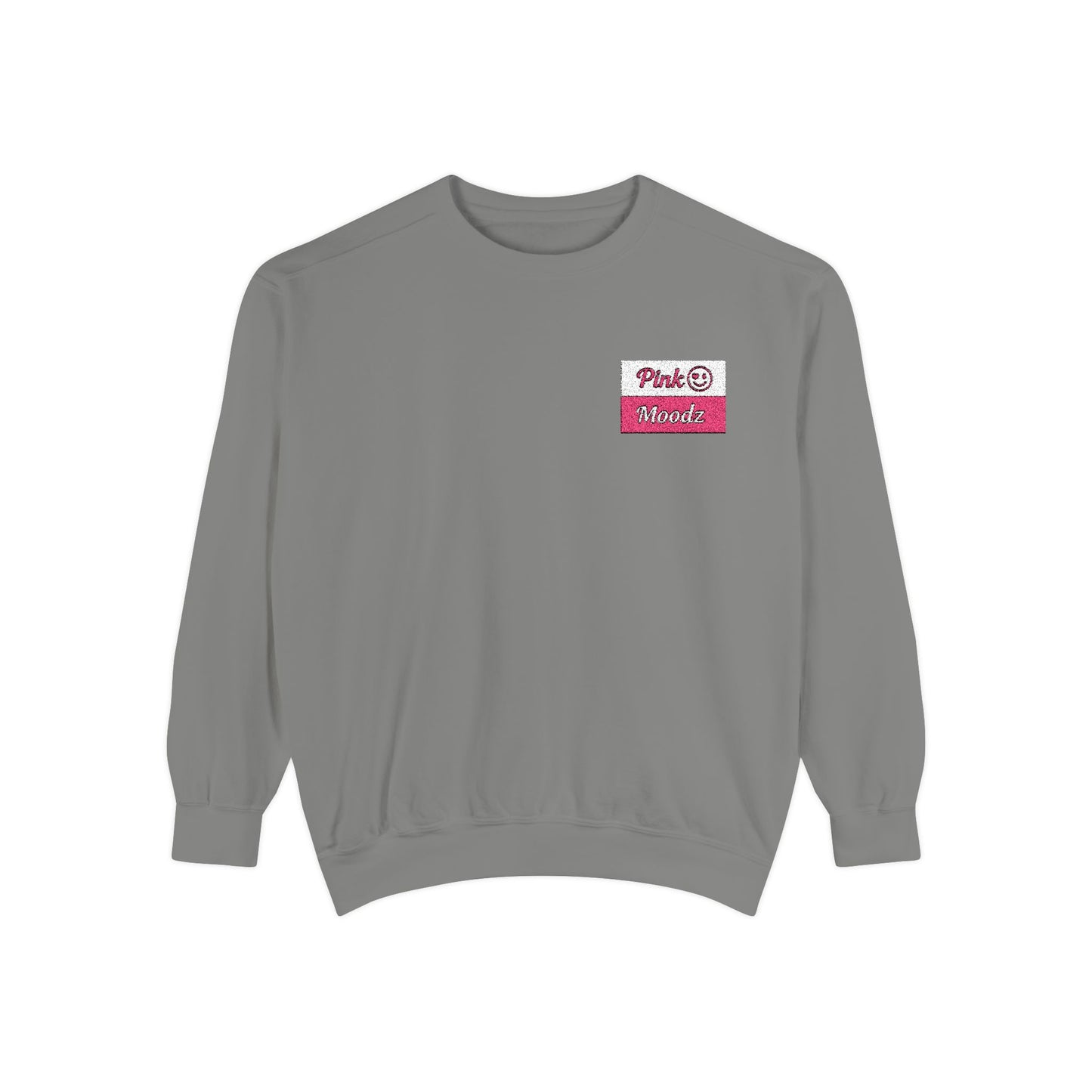 Pink Minimalist Garment-Dyed Unisex Sweatshirt