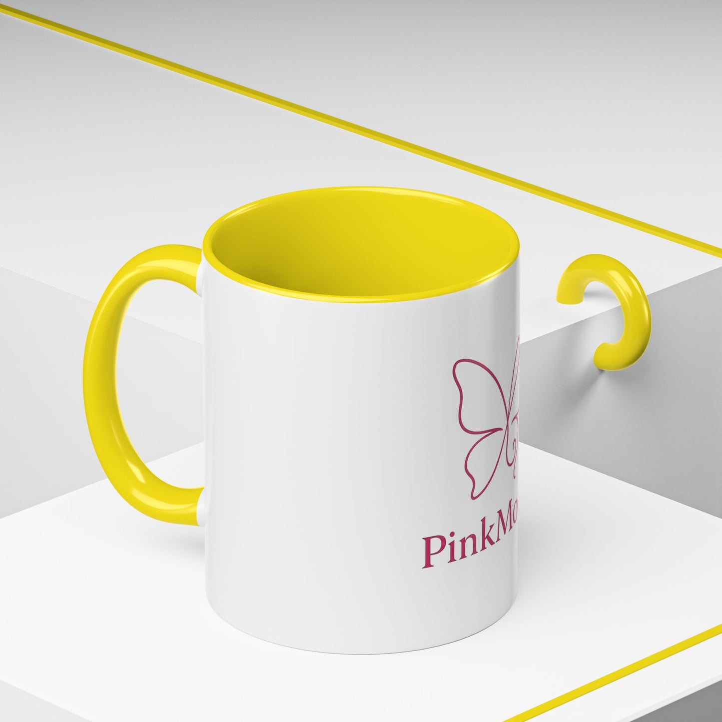 PinkMoodz Butterfly Accent Coffee Mug – Perfect Gift for Coffee Lovers and Nature Enthusiasts