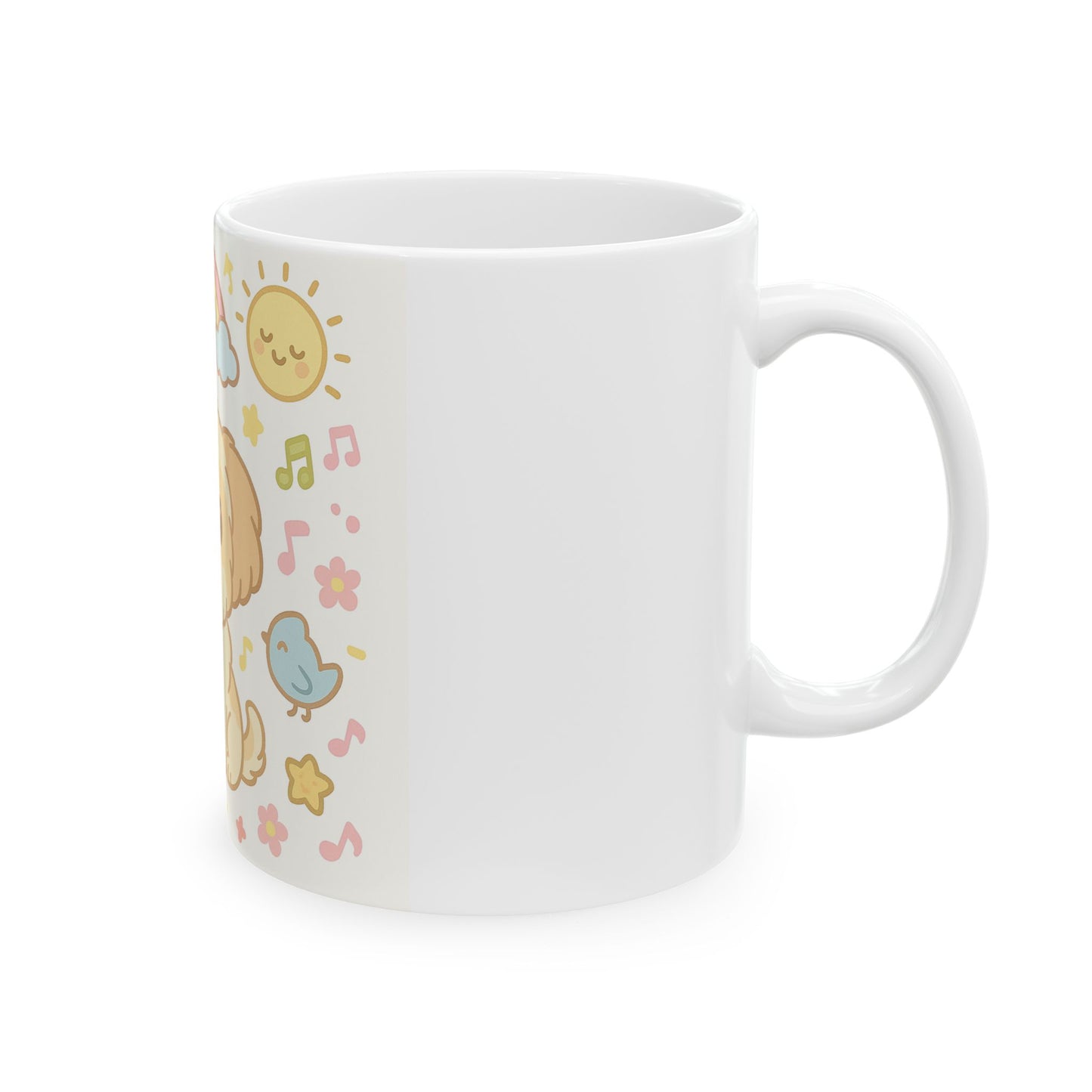 Cute Puppy Ceramic Mug - 11oz & 15oz, Ideal Gift for Dog Lovers