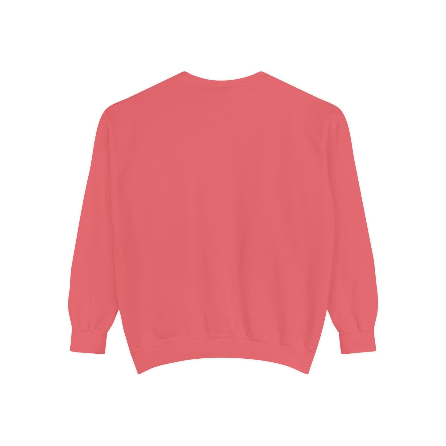 Pink Minimalist Garment-Dyed Unisex Sweatshirt