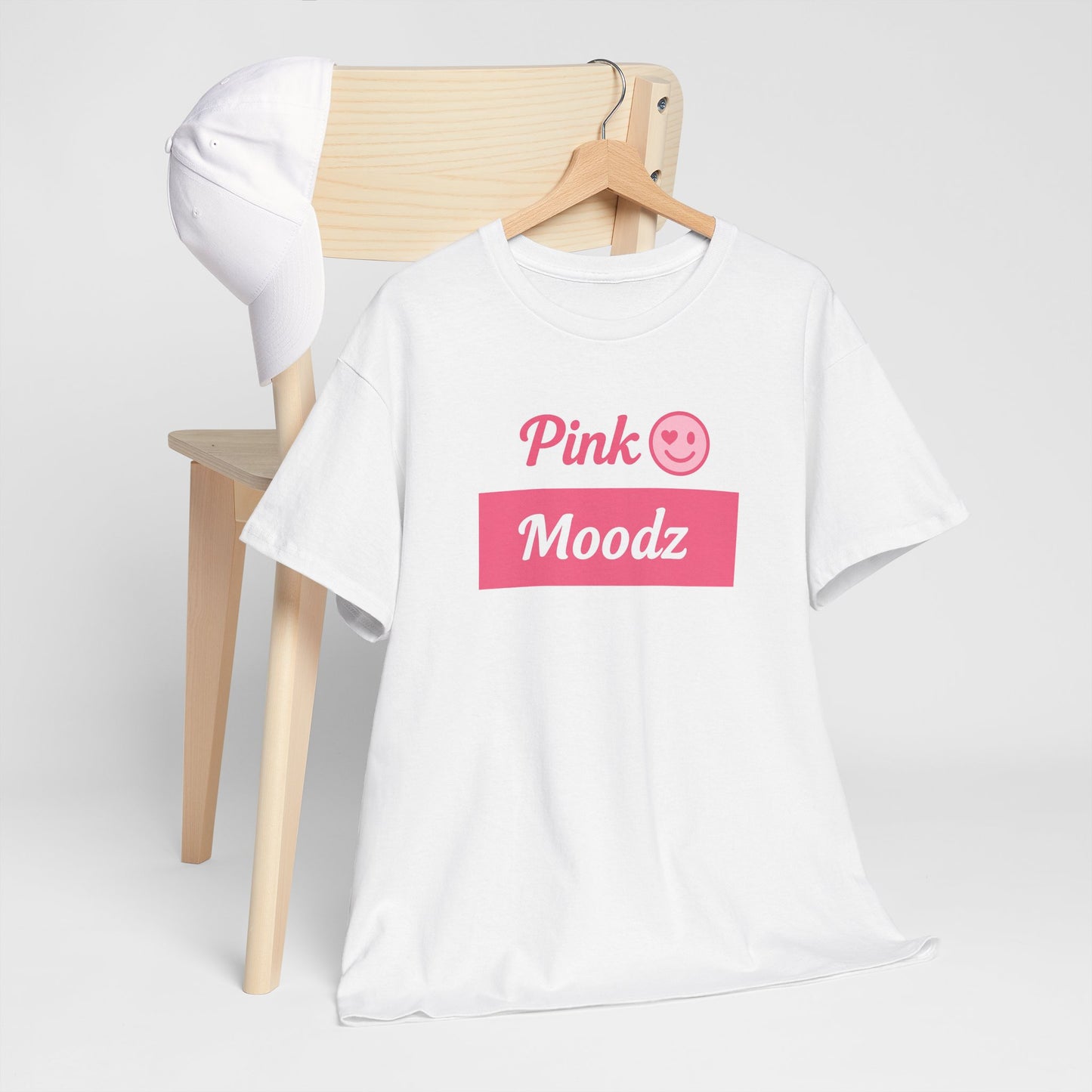 Pink Moodz Unisex Heavy Cotton Tee – Casual and Fun Vibe