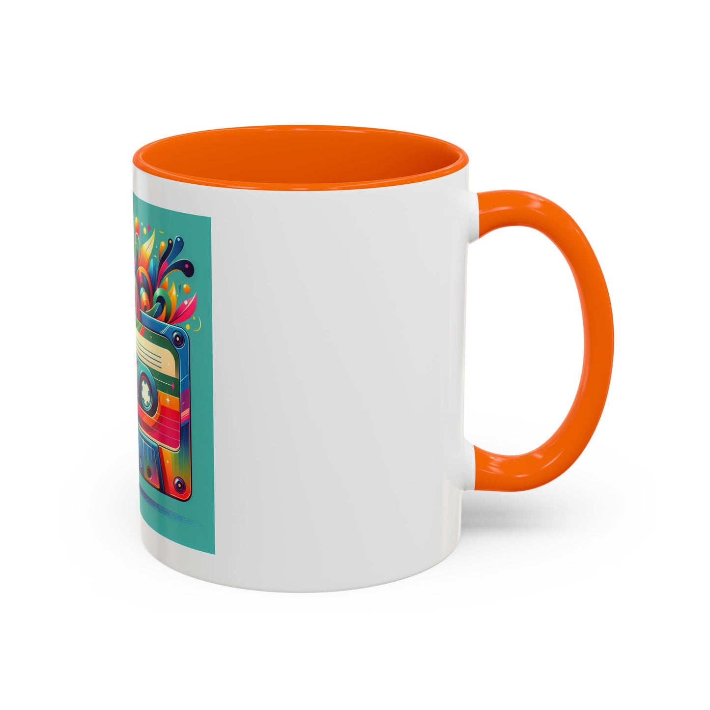 Retro Vibrant Coffee Mug - 11oz & 15oz - Perfect Gift for Music Lovers & Nostalgia Fans
