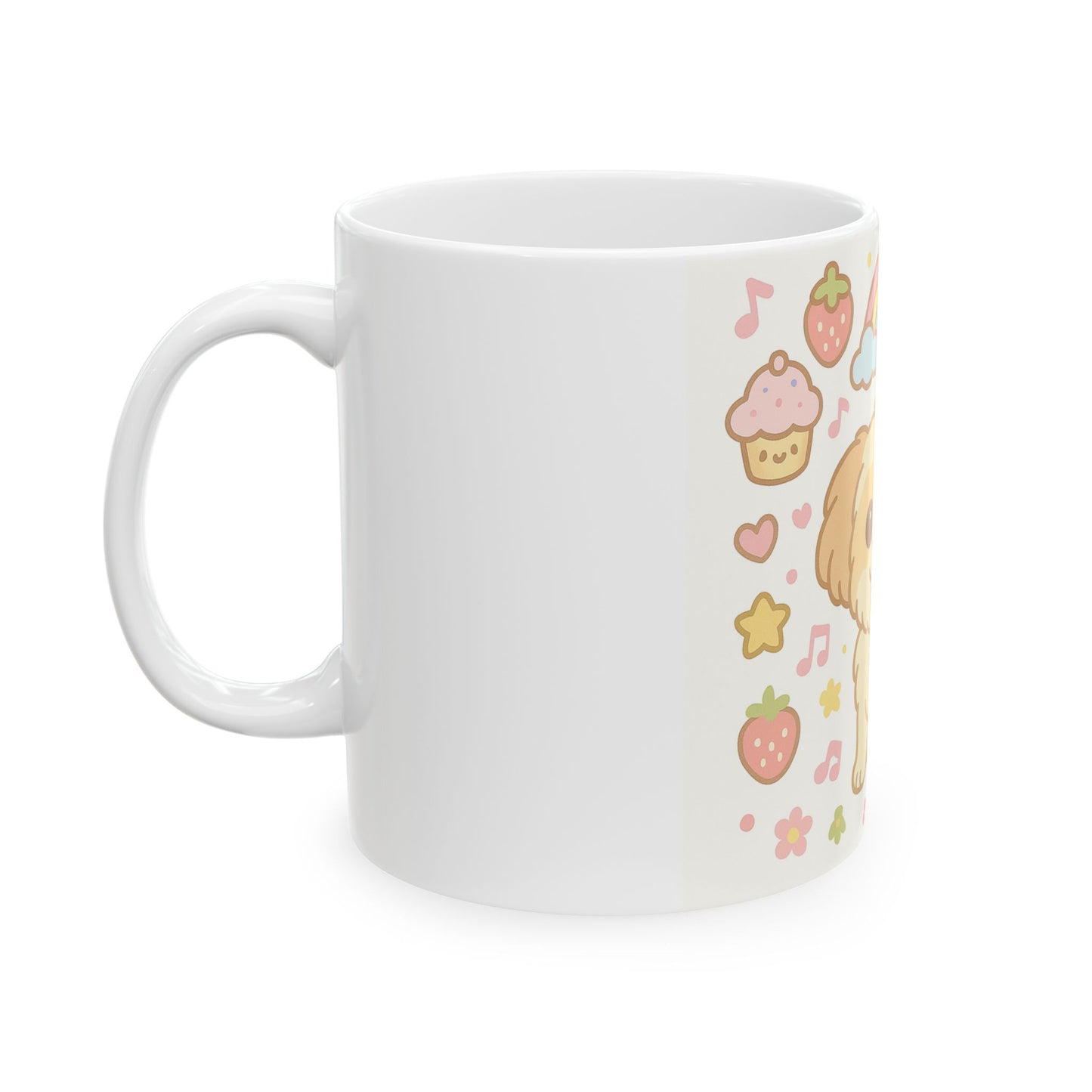 Cute Puppy Ceramic Mug - 11oz & 15oz, Ideal Gift for Dog Lovers