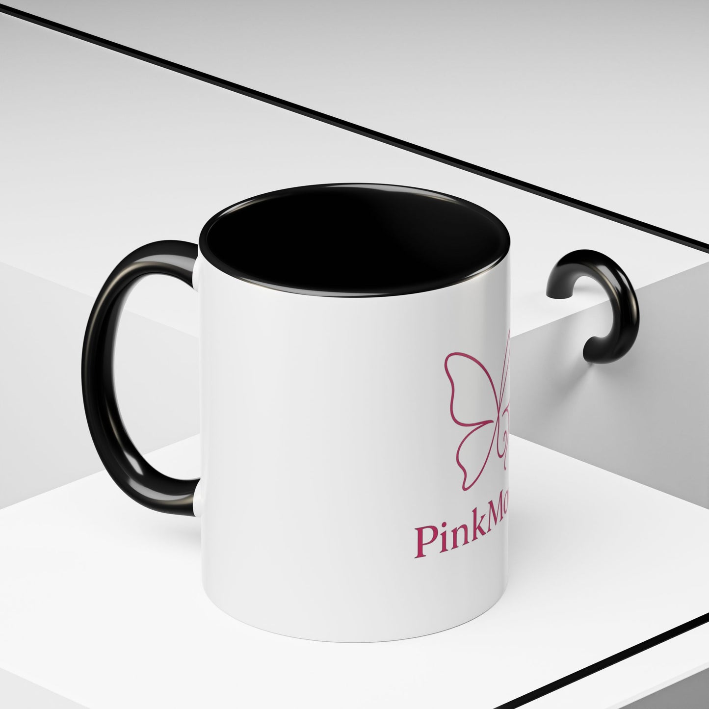 PinkMoodz Butterfly Accent Coffee Mug – Perfect Gift for Coffee Lovers and Nature Enthusiasts