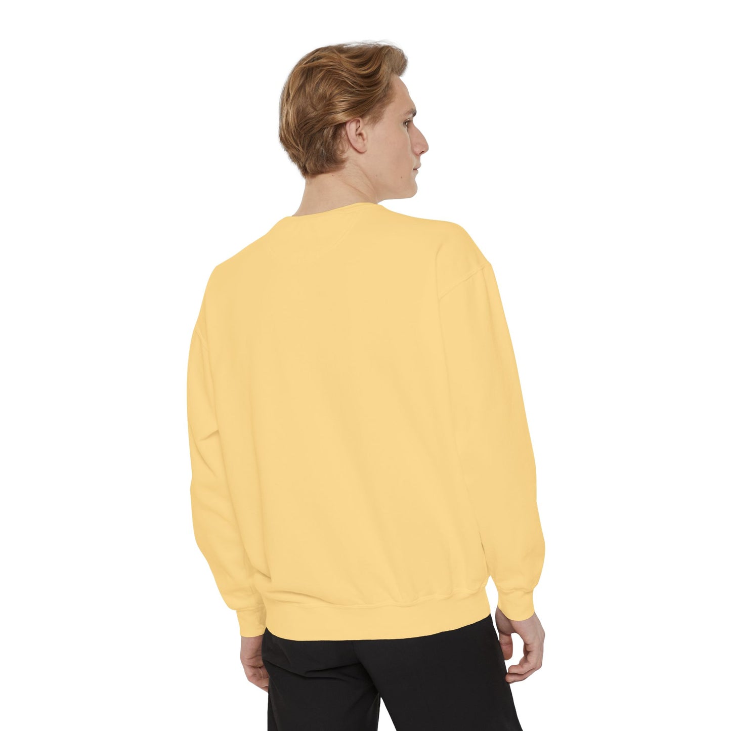 Pink Minimalist Garment-Dyed Unisex Sweatshirt