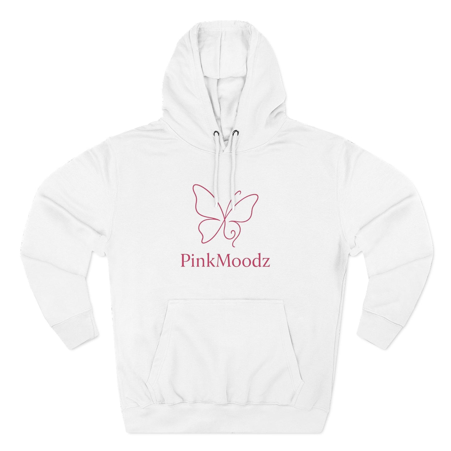 Butterfly Design Fleece Hoodie - PinkMoodz Cozy Wear