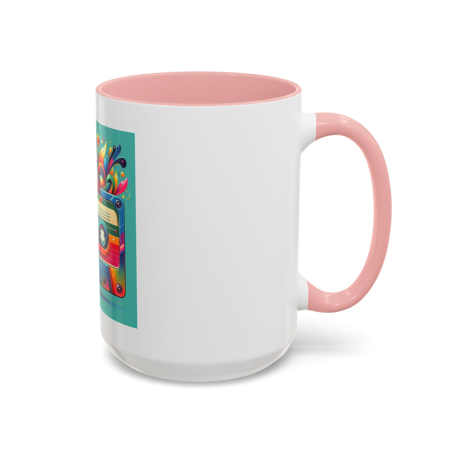 Retro Vibrant Coffee Mug - 11oz & 15oz - Perfect Gift for Music Lovers & Nostalgia Fans