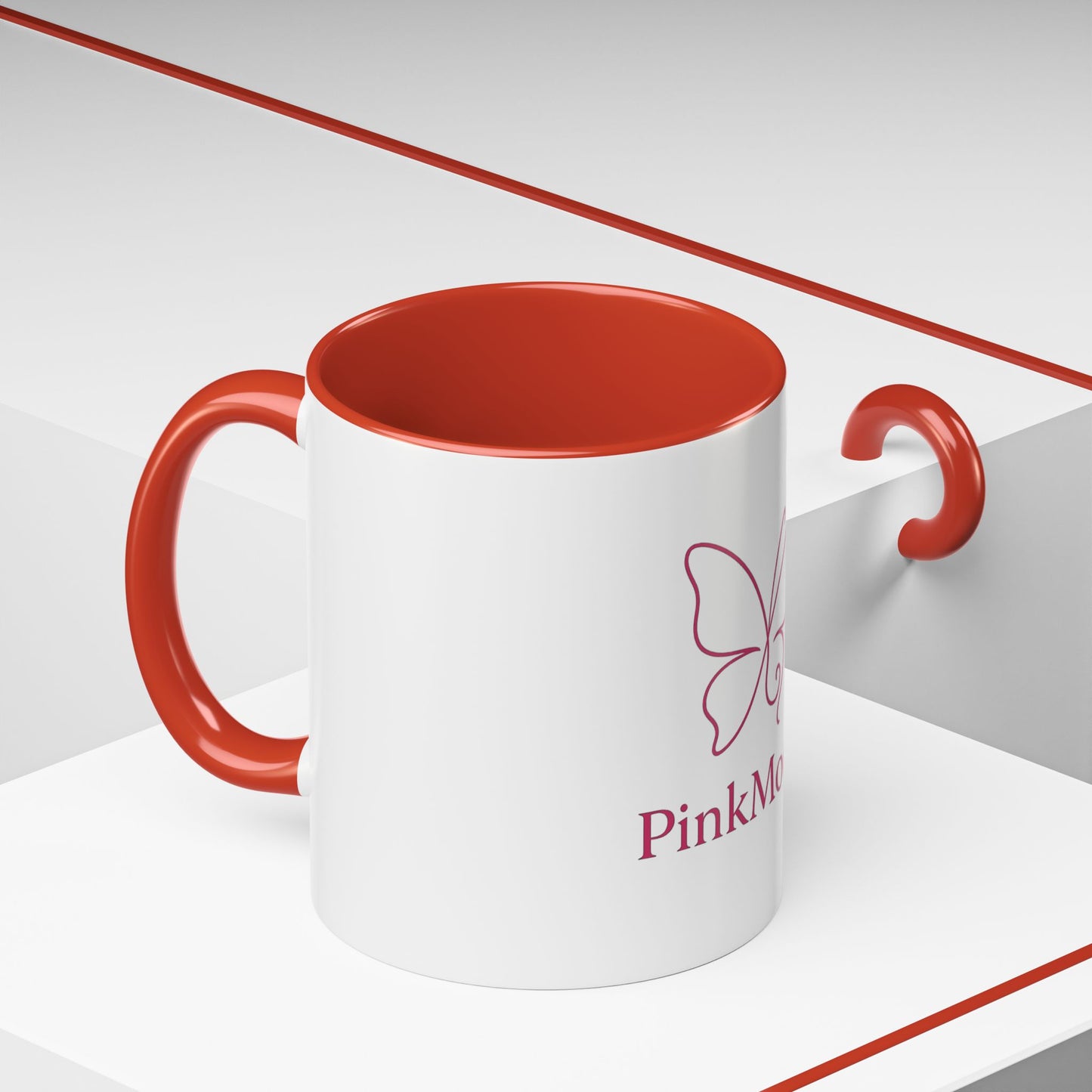 PinkMoodz Butterfly Accent Coffee Mug – Perfect Gift for Coffee Lovers and Nature Enthusiasts