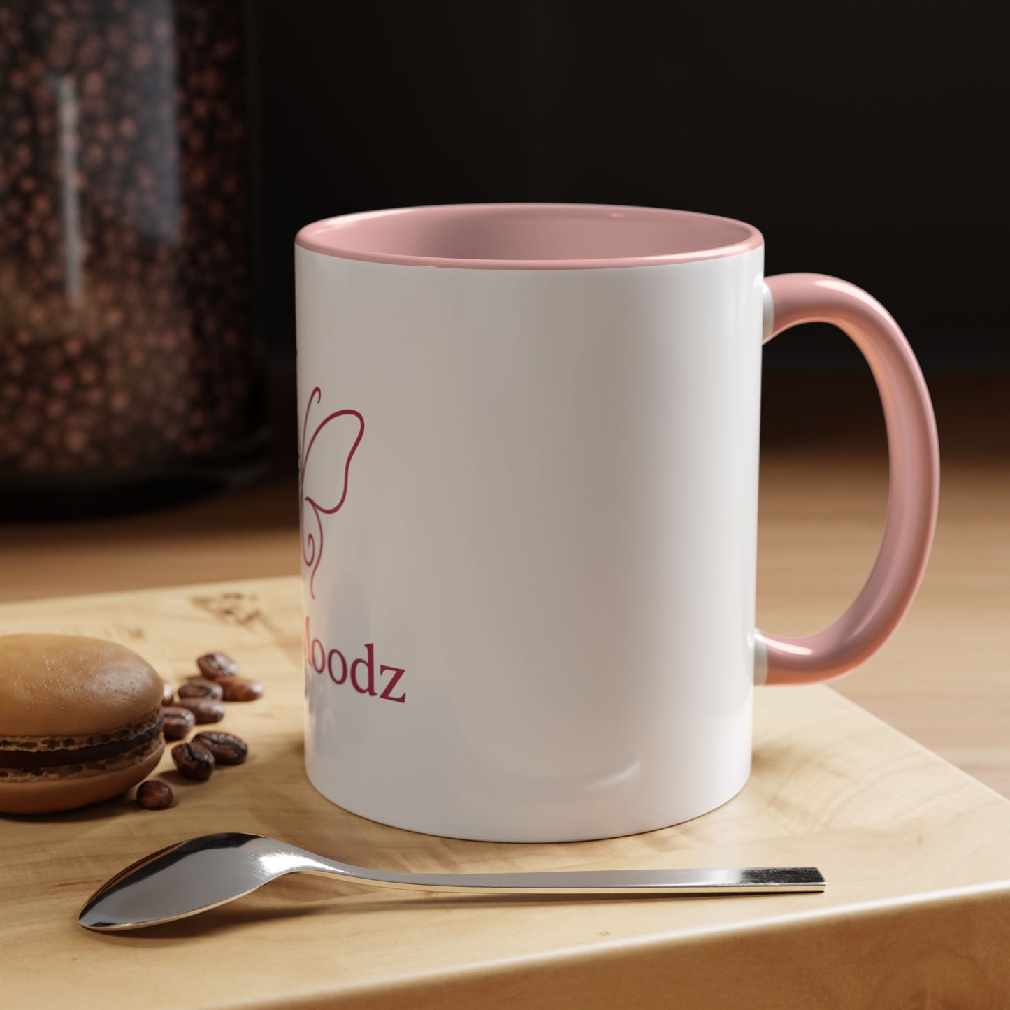 PinkMoodz Butterfly Accent Coffee Mug – Perfect Gift for Coffee Lovers and Nature Enthusiasts