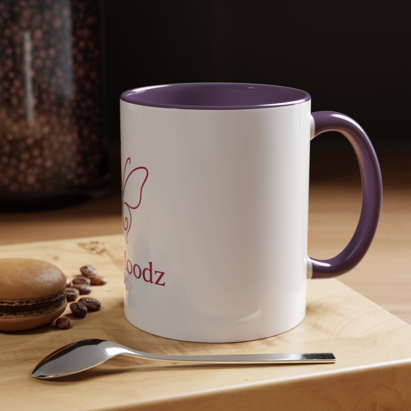 PinkMoodz Butterfly Accent Coffee Mug – Perfect Gift for Coffee Lovers and Nature Enthusiasts