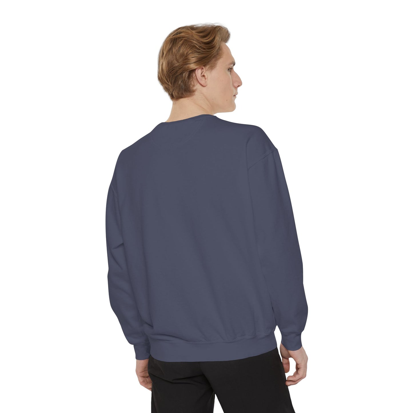 Pink Minimalist Garment-Dyed Unisex Sweatshirt
