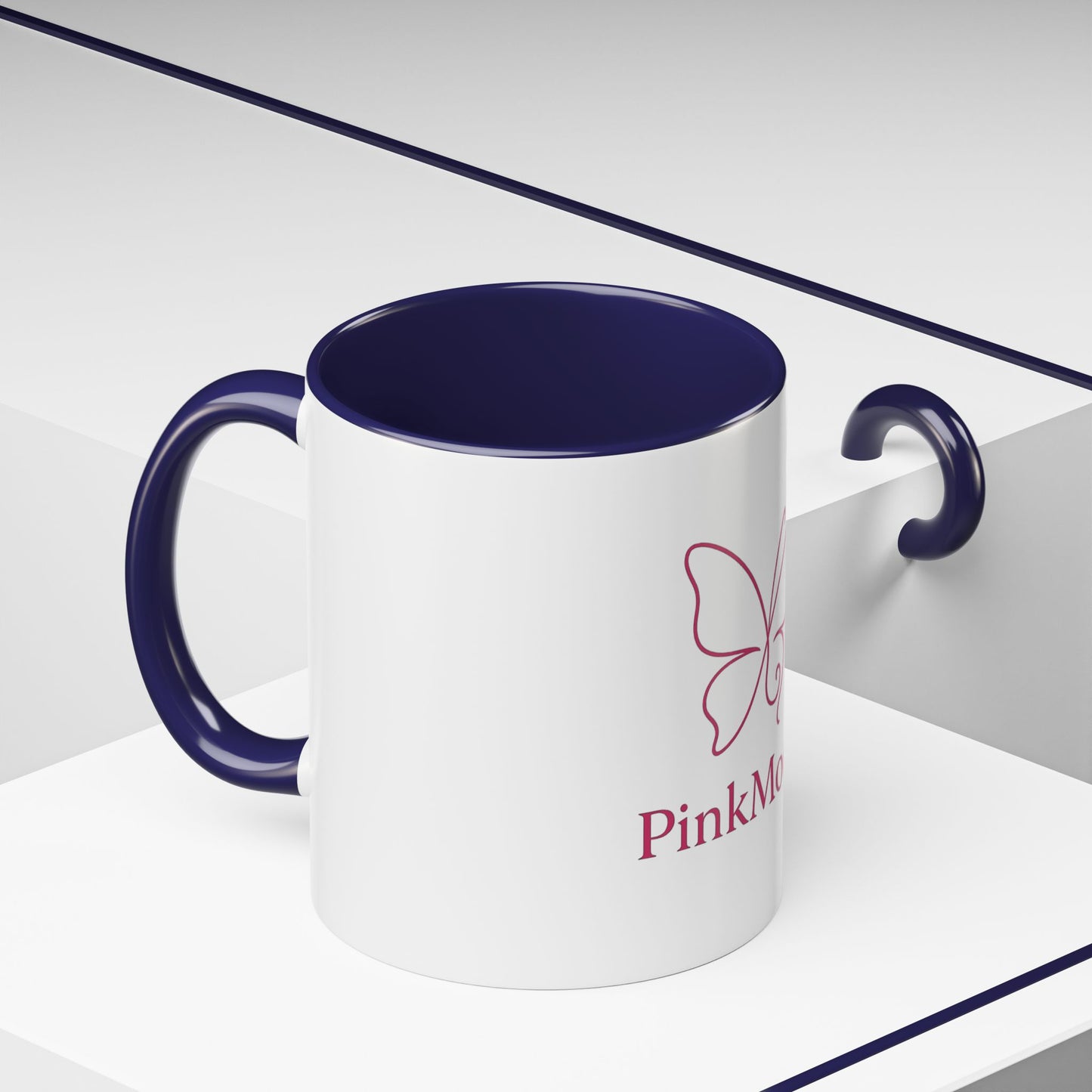 PinkMoodz Butterfly Accent Coffee Mug – Perfect Gift for Coffee Lovers and Nature Enthusiasts