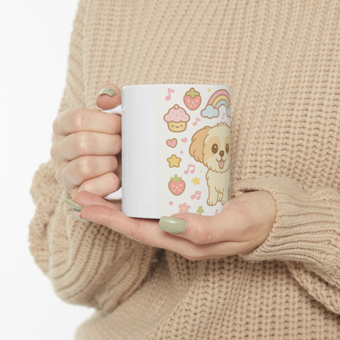 Cute Puppy Ceramic Mug - 11oz & 15oz, Ideal Gift for Dog Lovers