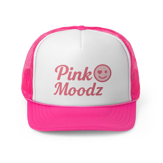 Pink Moodz Trucker Cap - Bright & Playful Snapback Hat for Fun Vibes