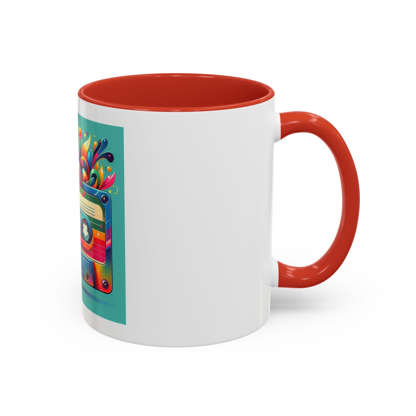 Retro Vibrant Coffee Mug - 11oz & 15oz - Perfect Gift for Music Lovers & Nostalgia Fans
