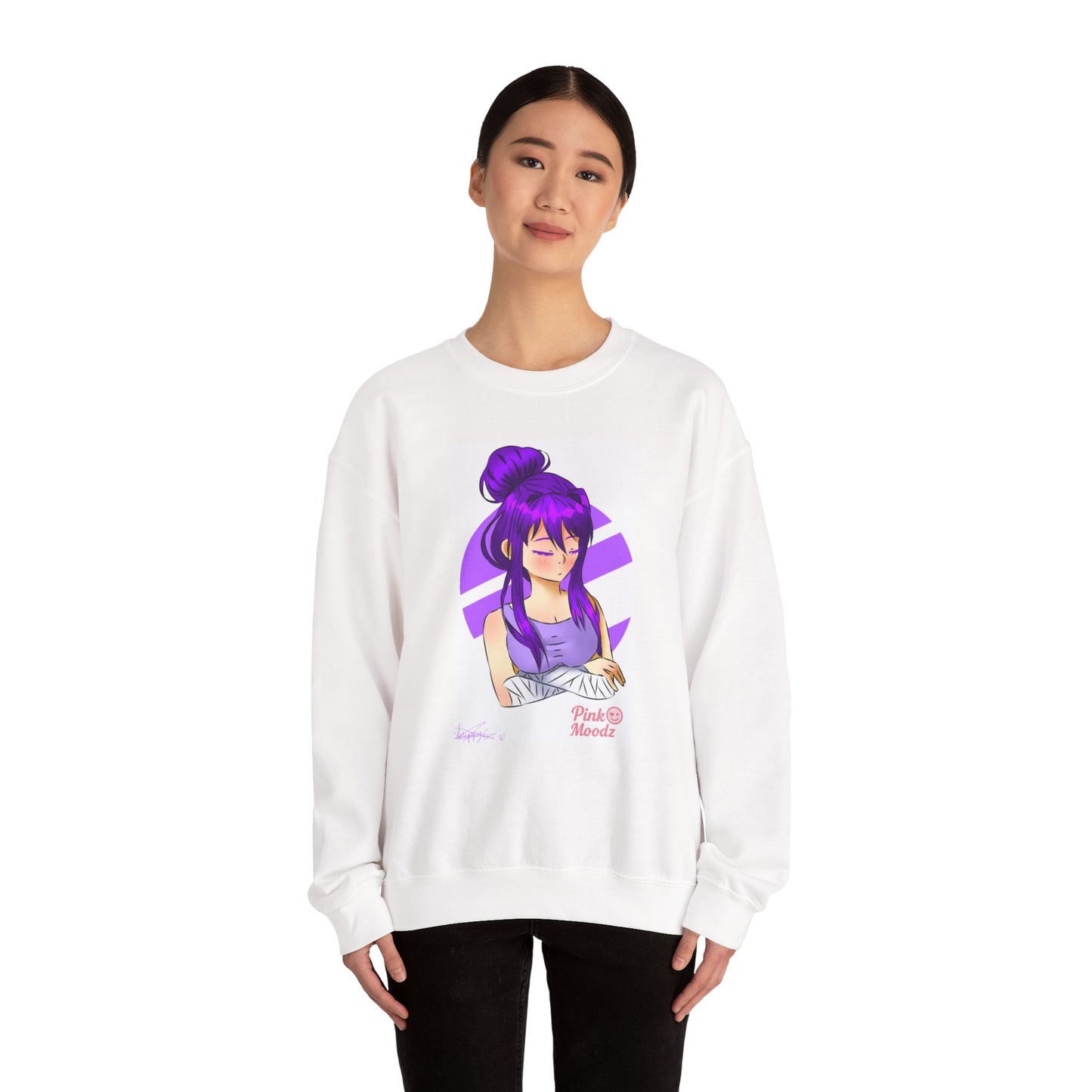 Pink Moodz Unisex Crewneck Sweatshirt - Cozy & Trendy Lifestyle Apparel