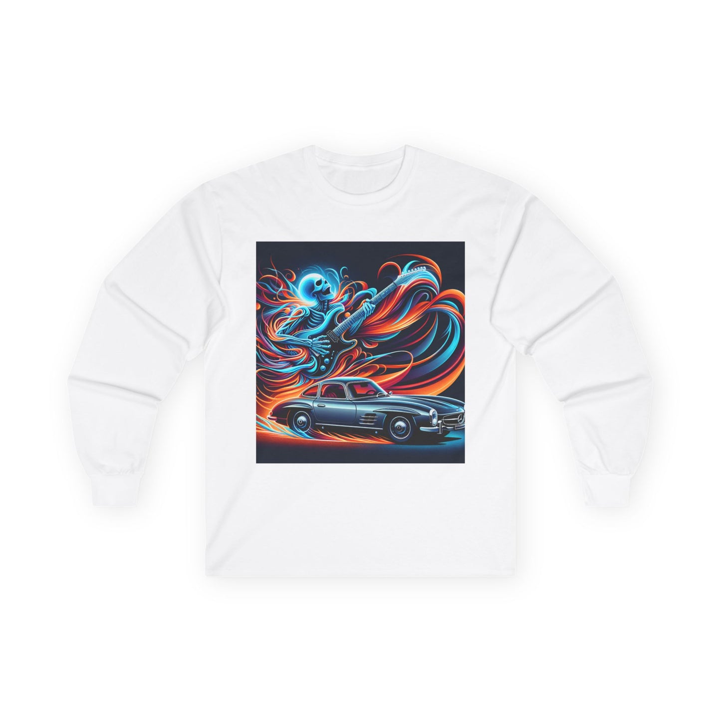 Unisex Ultra Cotton Long Sleeve Tee, Guitar, Ibanez, RG350DX, Mercedes-Benz, AMG, Pure-Speed & Pure-Energy
