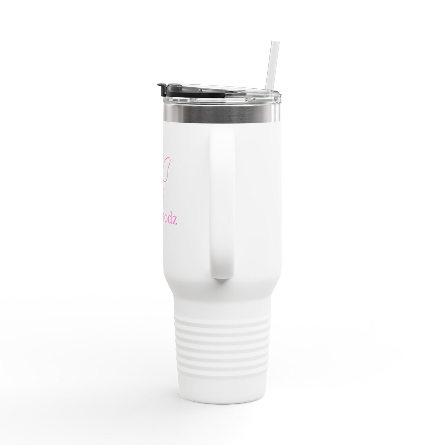 Stylish Insulated Travel Mug – 40oz with Butterfly Design