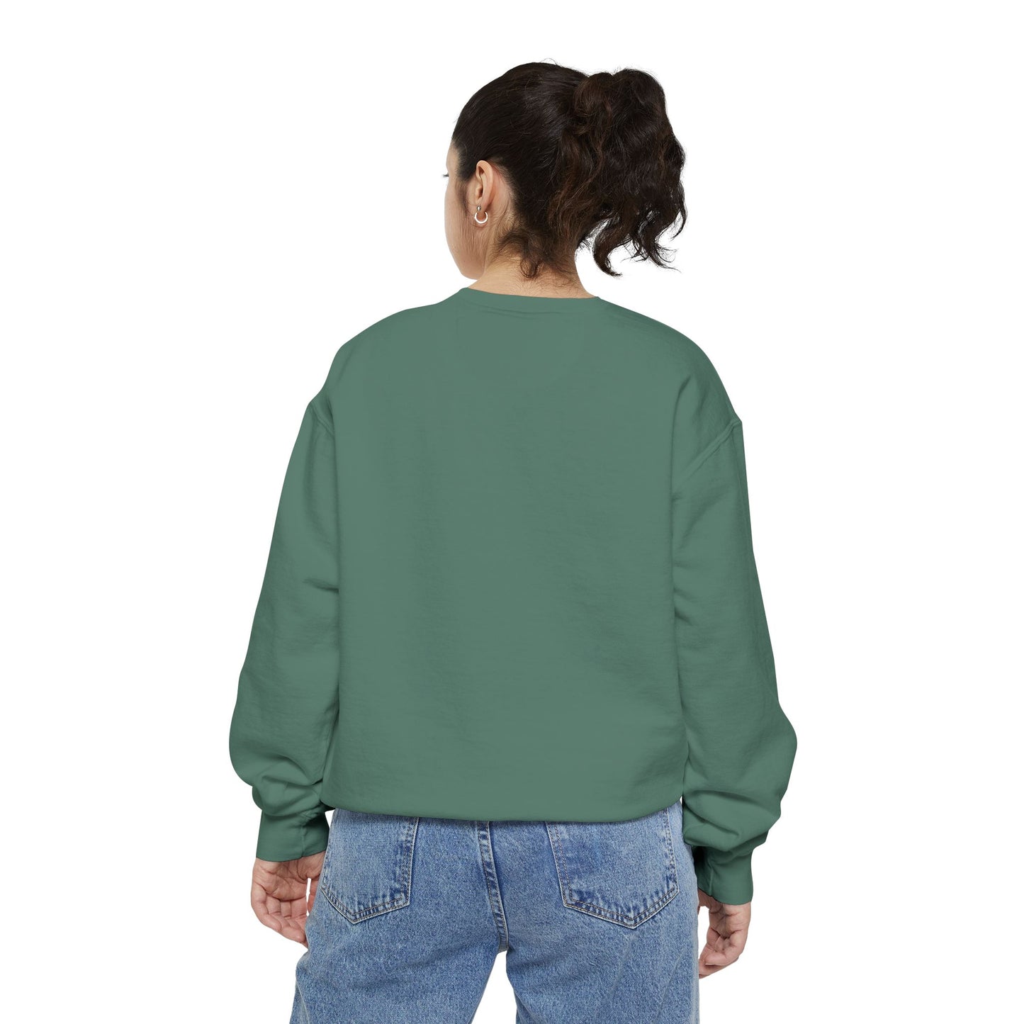 Pink Minimalist Garment-Dyed Unisex Sweatshirt